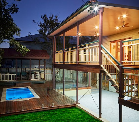 Outdoor living with pool